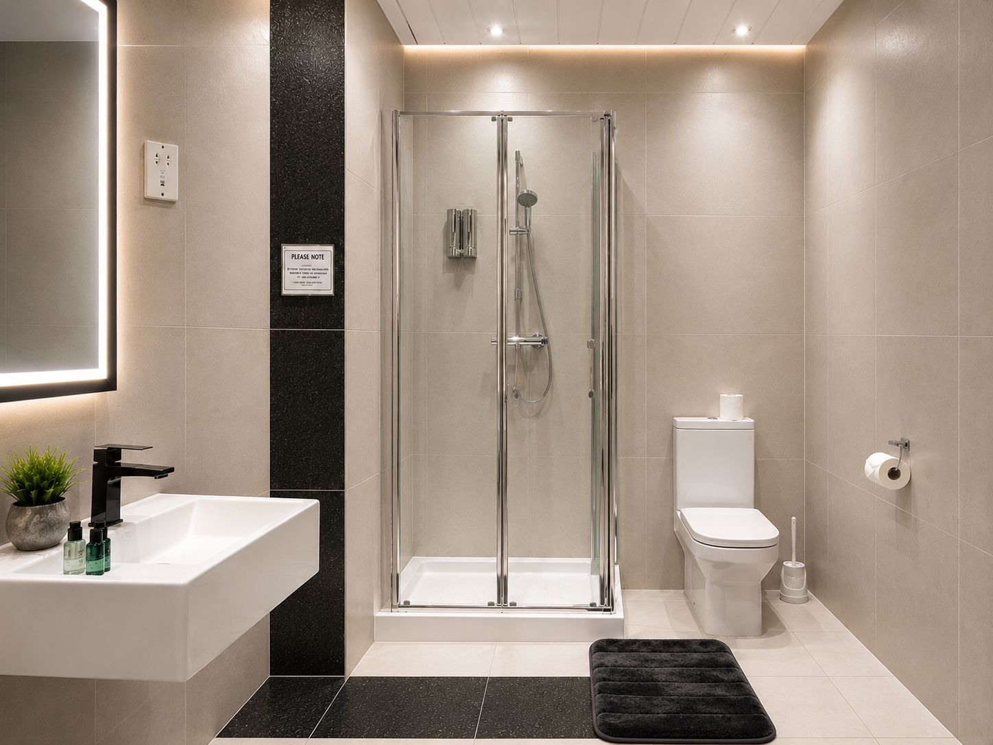 Shower and bath